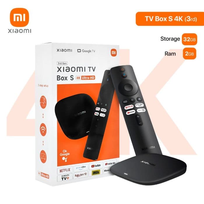پخش کننده تلویزیون شیائومی مدل Mi TV Box S  3rd Gen (Hey Google)