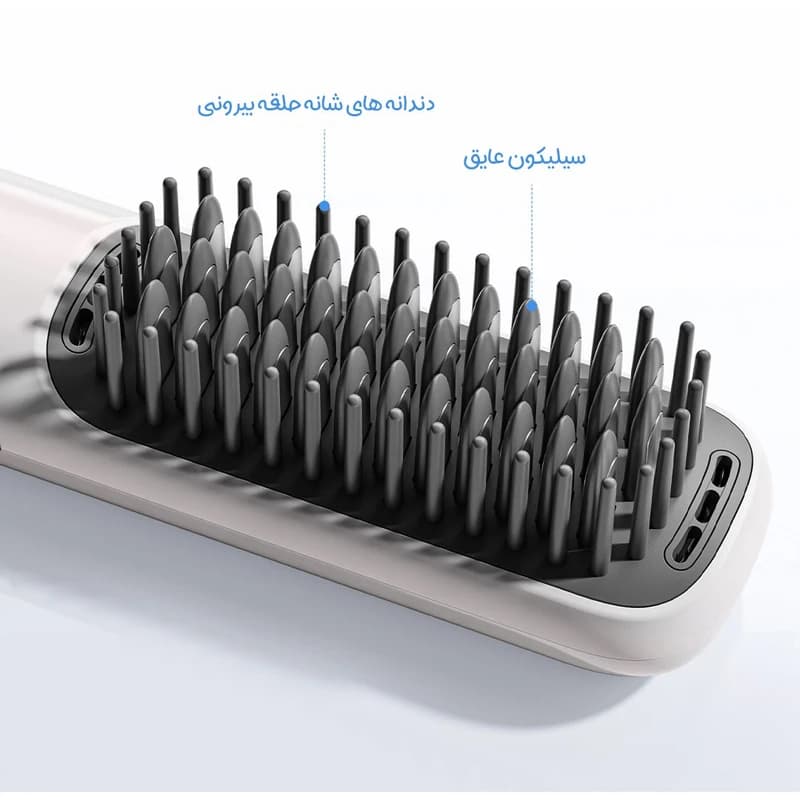 برس حرارتی میجیا شیائومی مدل Mijia Cordless Hair Straightener Brush MJZFS01LF