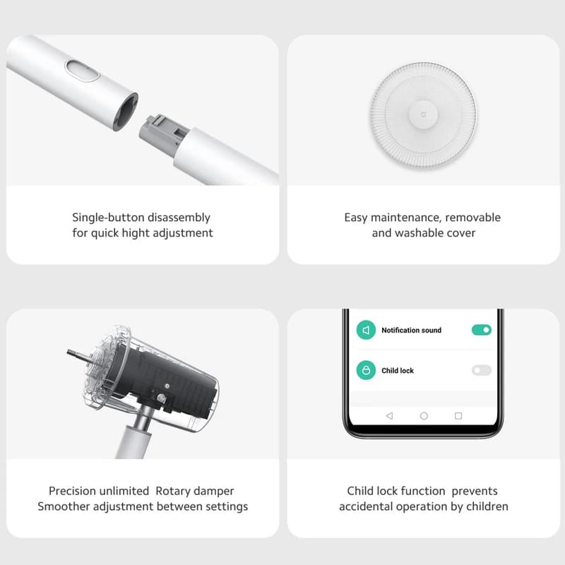 پنکه شارژی شیائومی مدل Xiaomi Smart Standing Fan 2 Pro BPLDS03DM