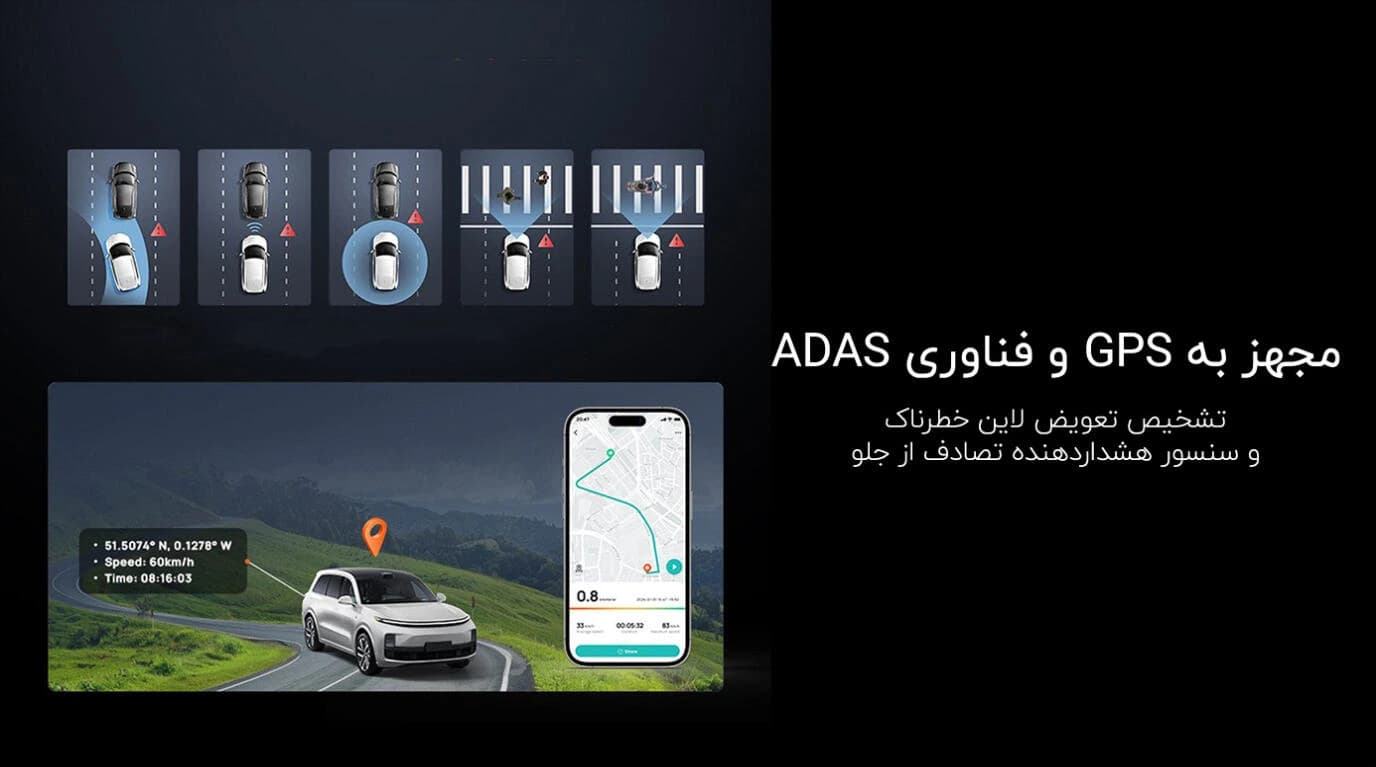 دوربین ثبت وقایع خودرو شیائومی مدل X800