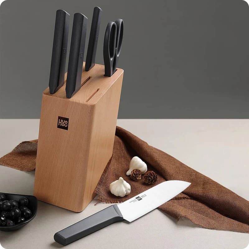 ست چاقوی آشپزخانه 6 پارچه شیائومی هوهاو مدل HuoHou HU0057