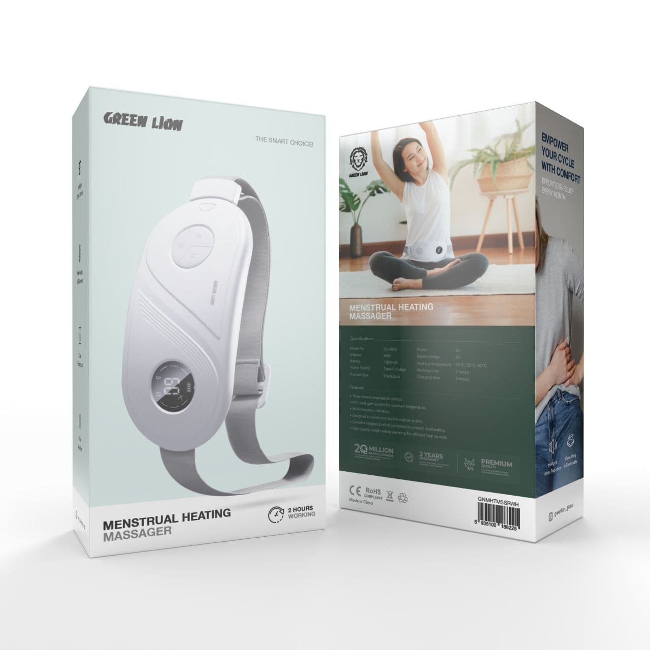 ماساژور گرم کننده قاعدگی گرین Green lion Menstrual Heating Massager