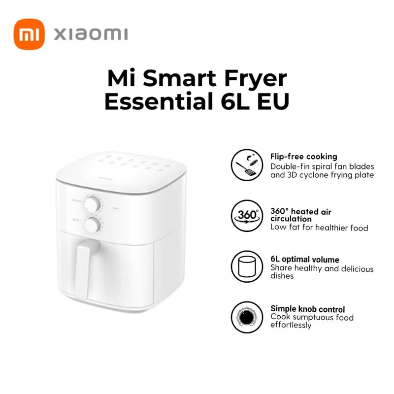 سرخ کن بدون روغن شیائومی مدل AirFryer Essential 6L MAF13