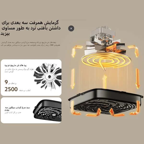 سرخ کن بدون روغن شیائومی مدل AirFryer Essential 6L MAF13