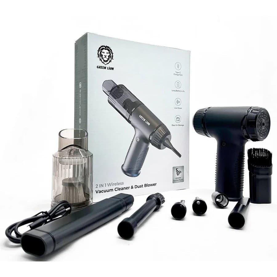 جارو شارژی گرین لاین مدل 2in1 vacuum cleaner & dust blower