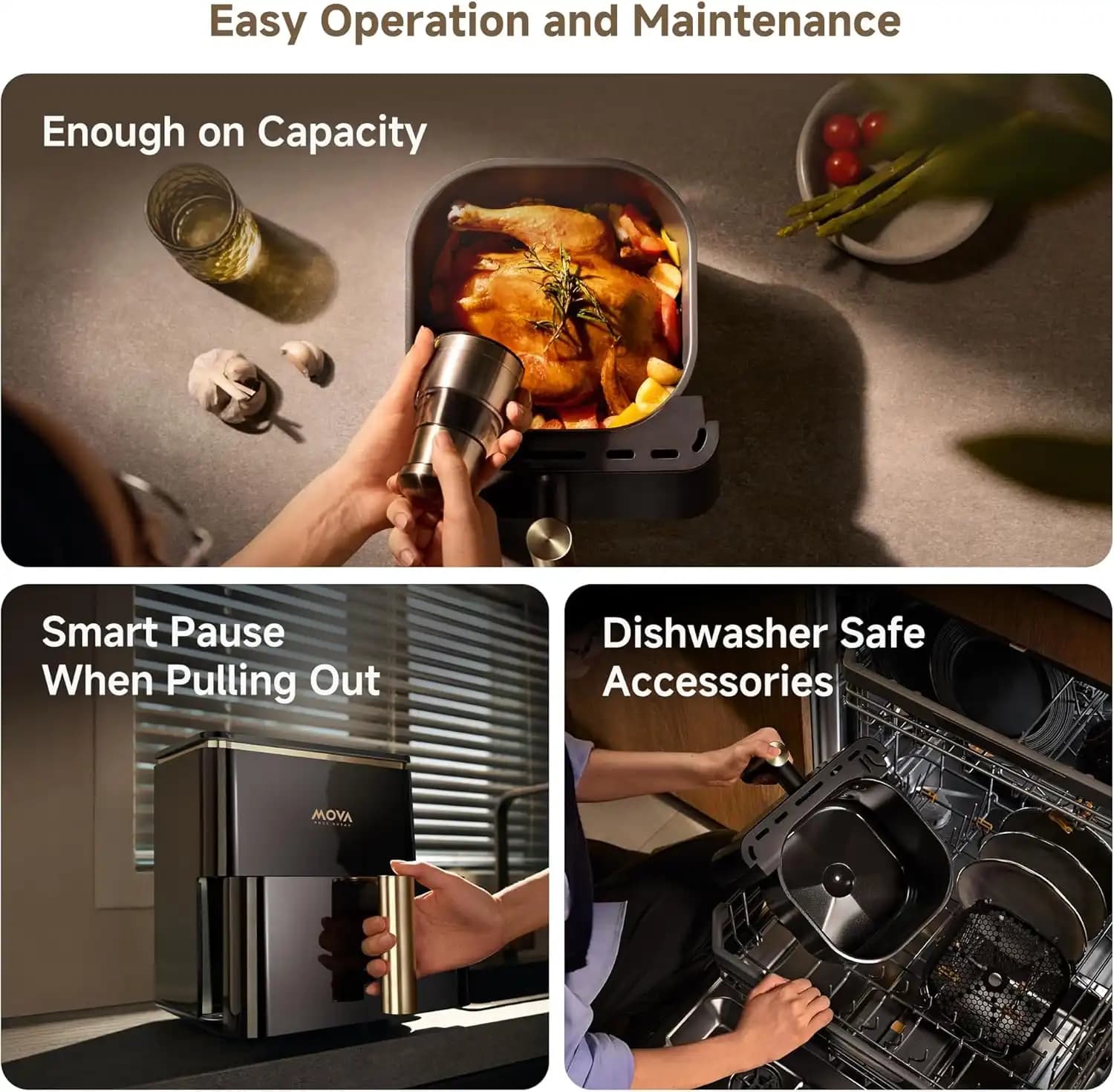 سرخکن بدون روغن (هواپز) 4 لیتری مووا مدل MOVA AeroChef AF10 Pro