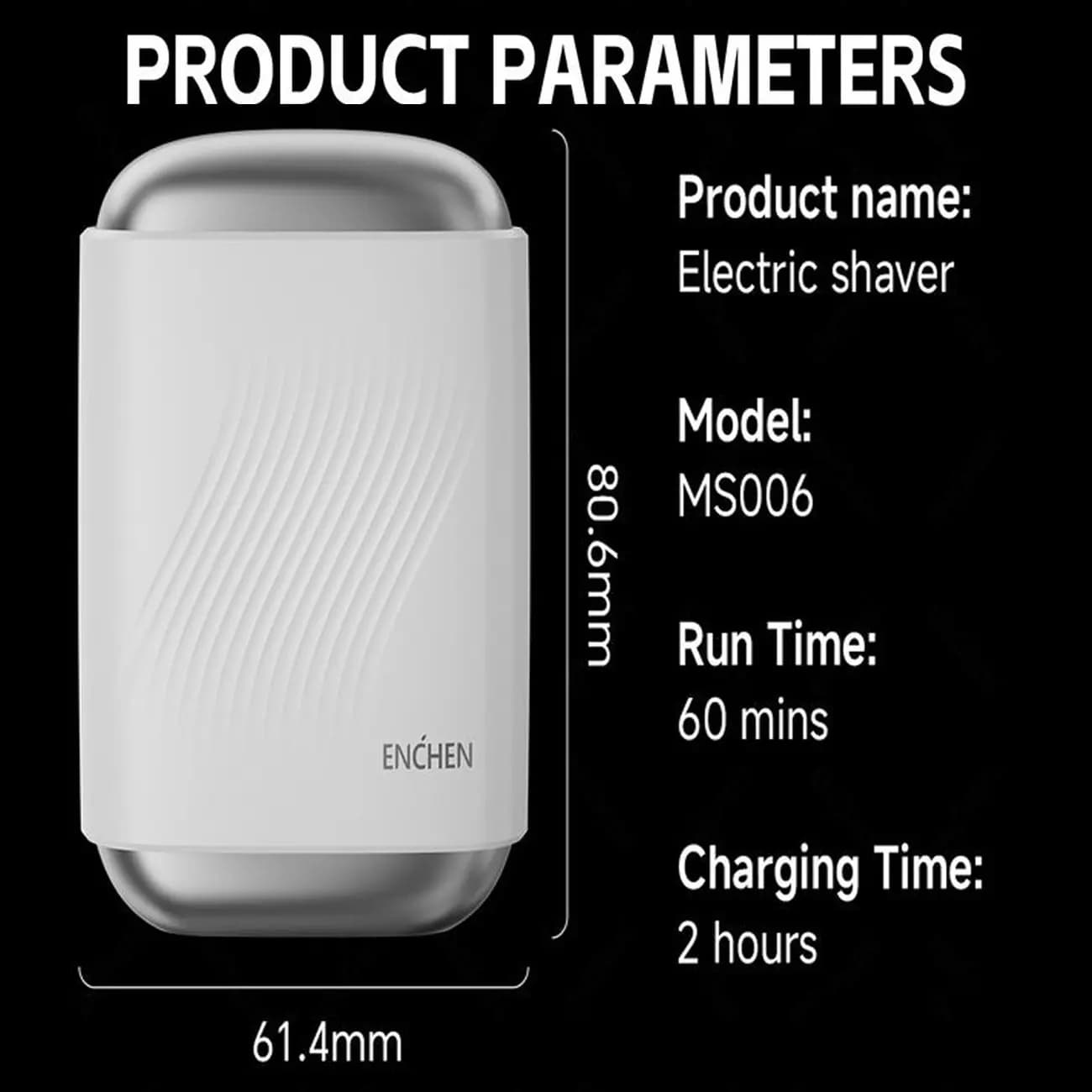 مینی ریش تراش سه تیغ شیائومی انچن ENCHEN مدل MS006 شارژی